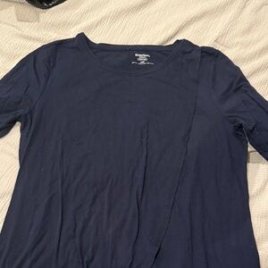 Motherhood Maternity Dark Blue Long Sleeve Top